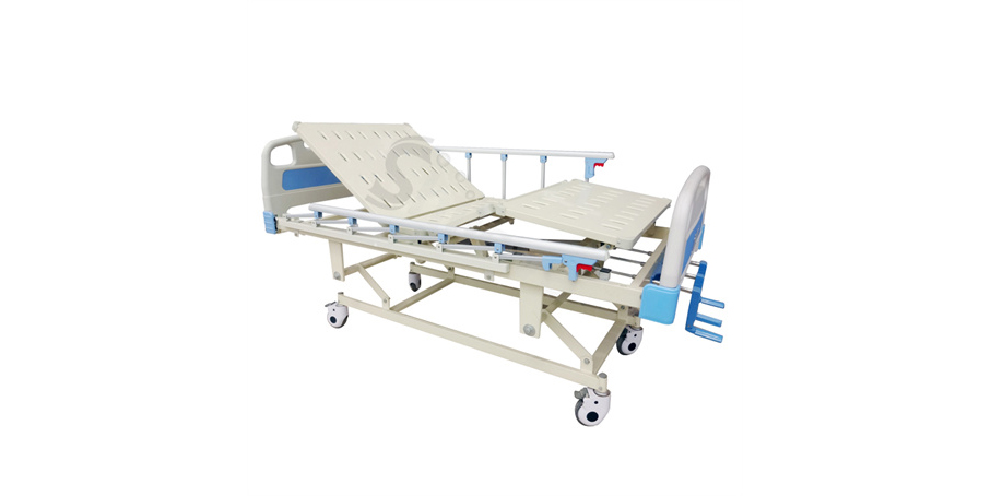 ABS手動(dòng)三搖護(hù)理床SLV-B4030 ABS Hospital Bed with Three Cranks